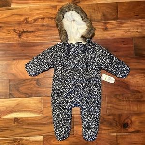 3/6 Month Navy Blue Nautica Snow Suit